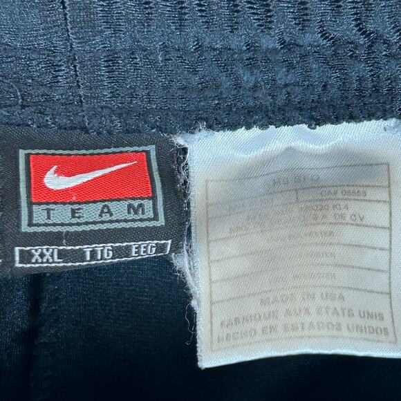 Nike Team Basketball Shorts Black Shiny Dazzle Y2K Made in USA Men's Size XXL - Picture 4 of 10